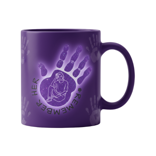 “Hands Off Her” Awareness Mug