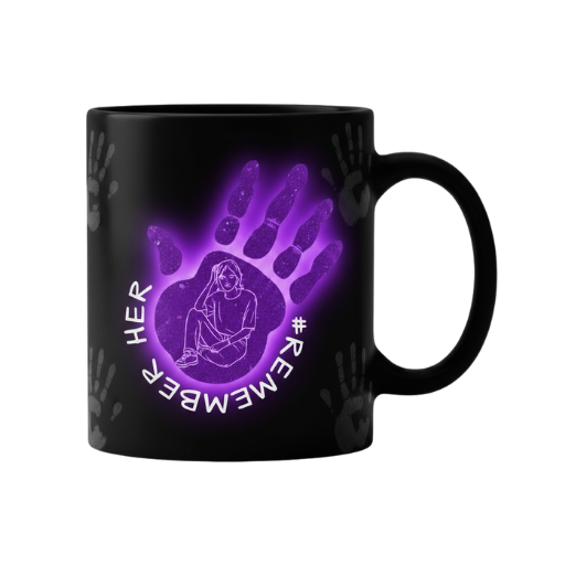 “Hands Off Her” Awareness Mug